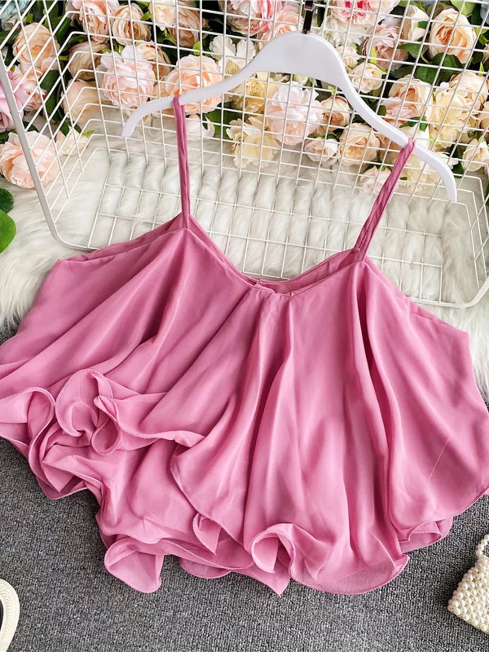 Ruffled Flowy Cami, image 3