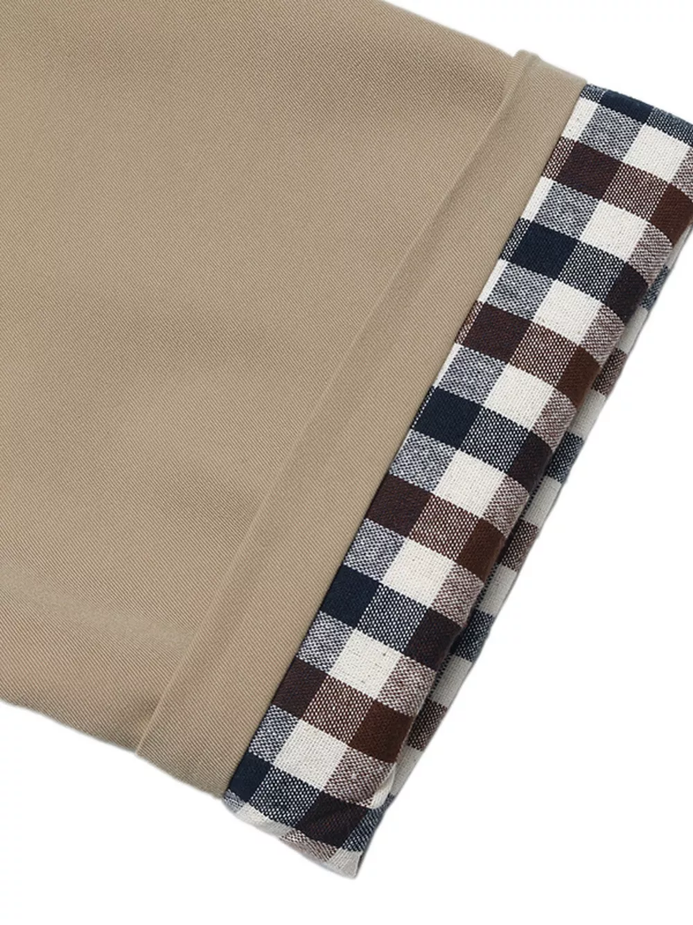 Checkered Lining Button Up Trench Coat, image 10