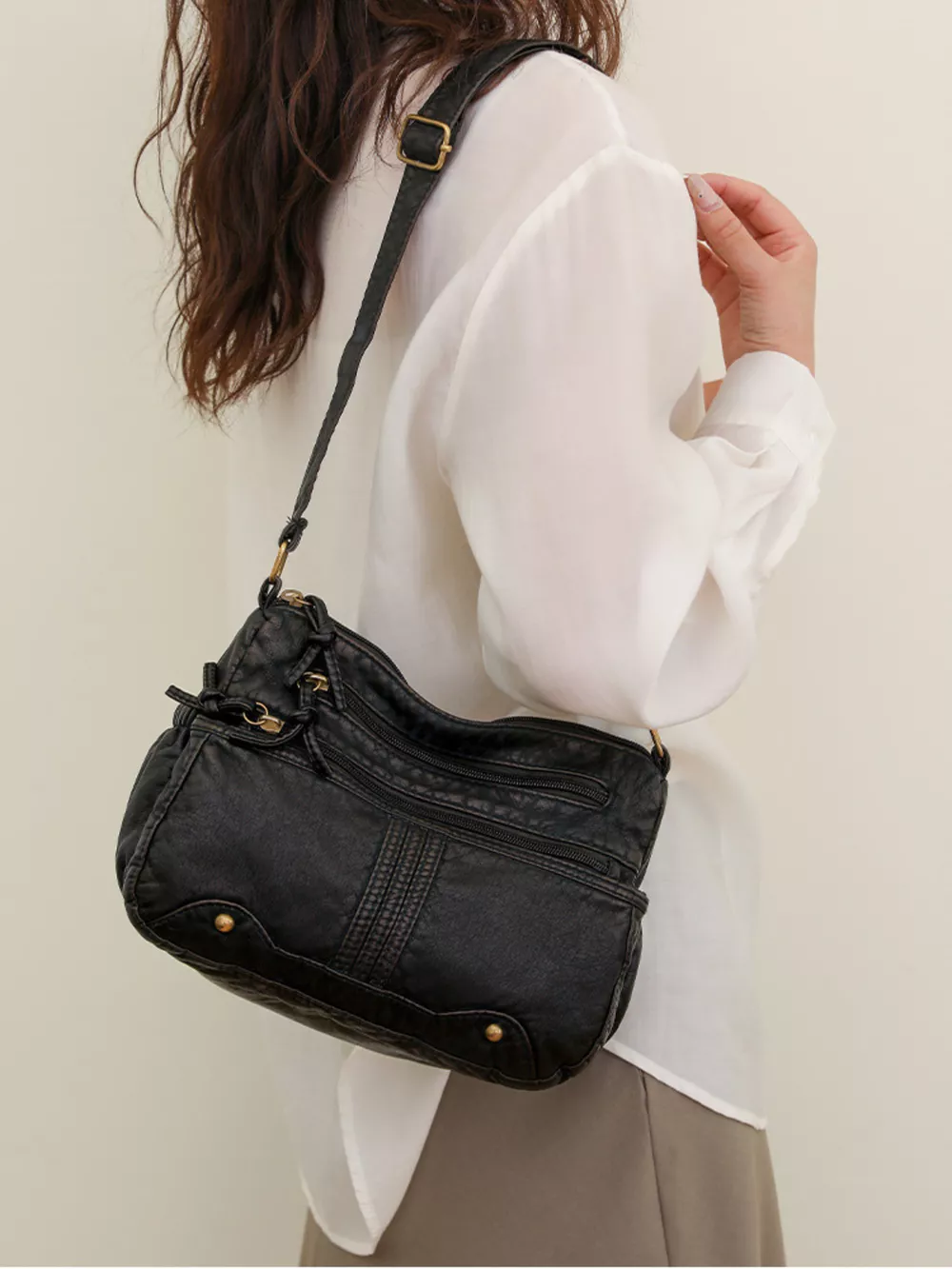 Multi-Pocket Crossbody Bag, image 3