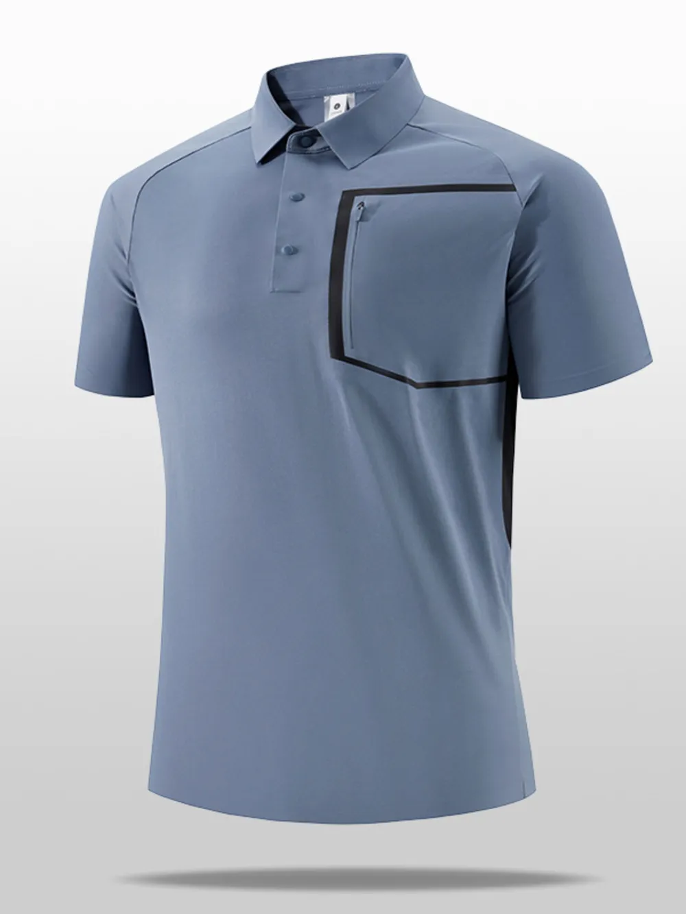 Men's Plus Size Button Detail Short Sleeve Polo, image 7