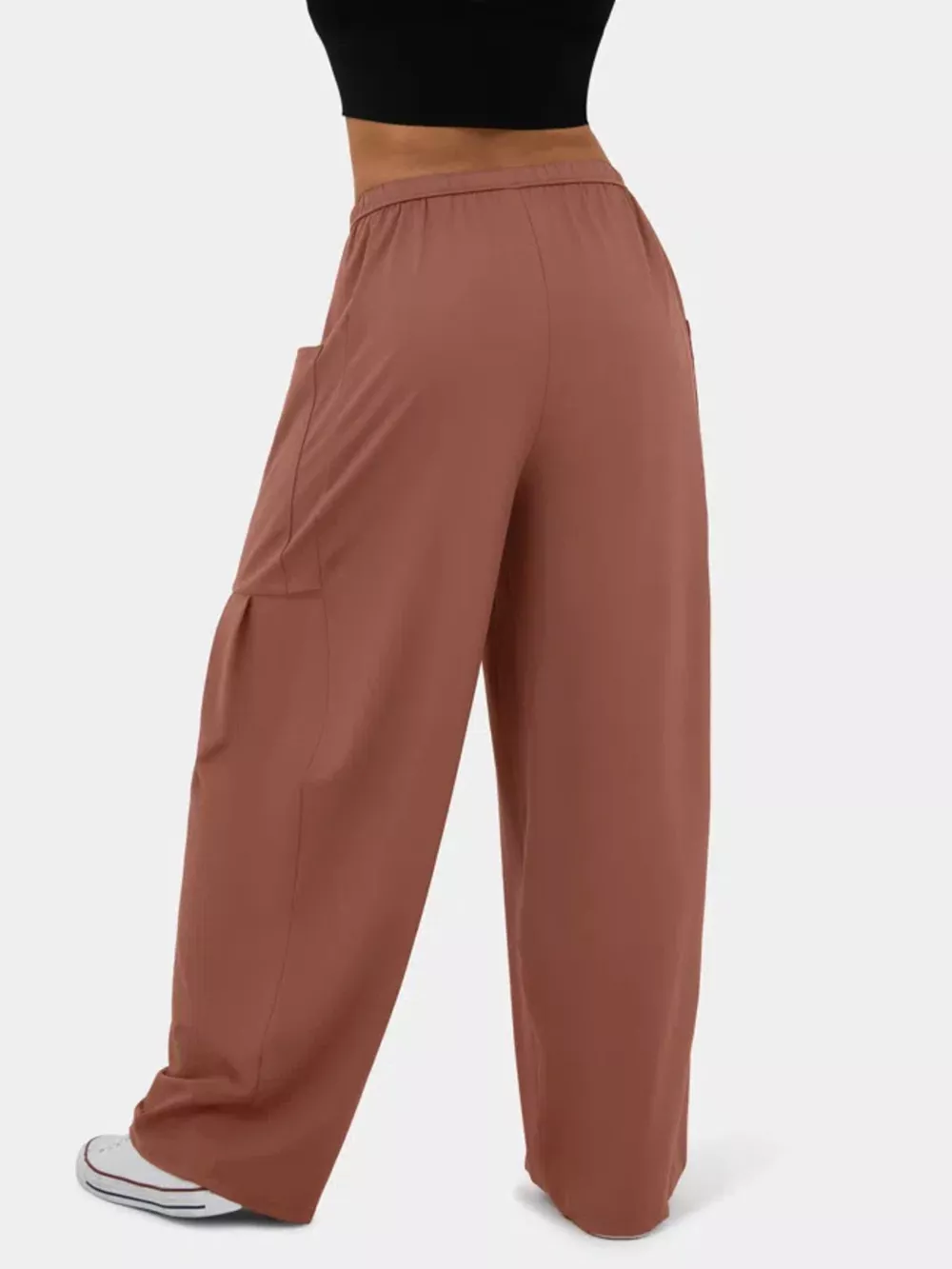 High-Waisted Drawstring Wide-Leg Pants, image 15