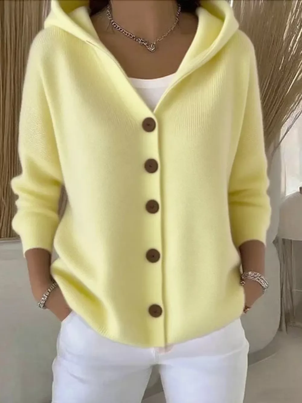 Full Size Button Up Long Sleeve Cardigan Plus Size, image 10
