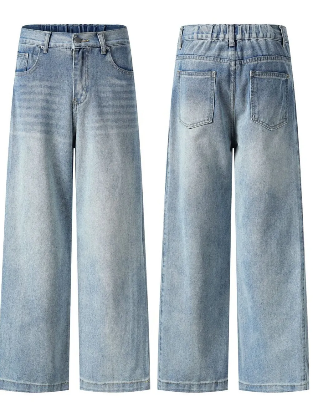 Men's High-Waist Wide Leg Relaxed Fit Jeans, image 5