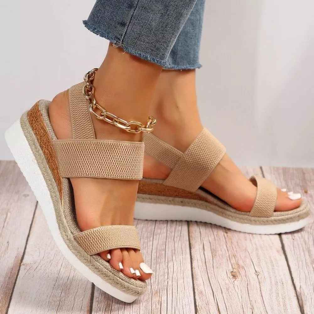 Open Toe Wedge Sandals, image 3