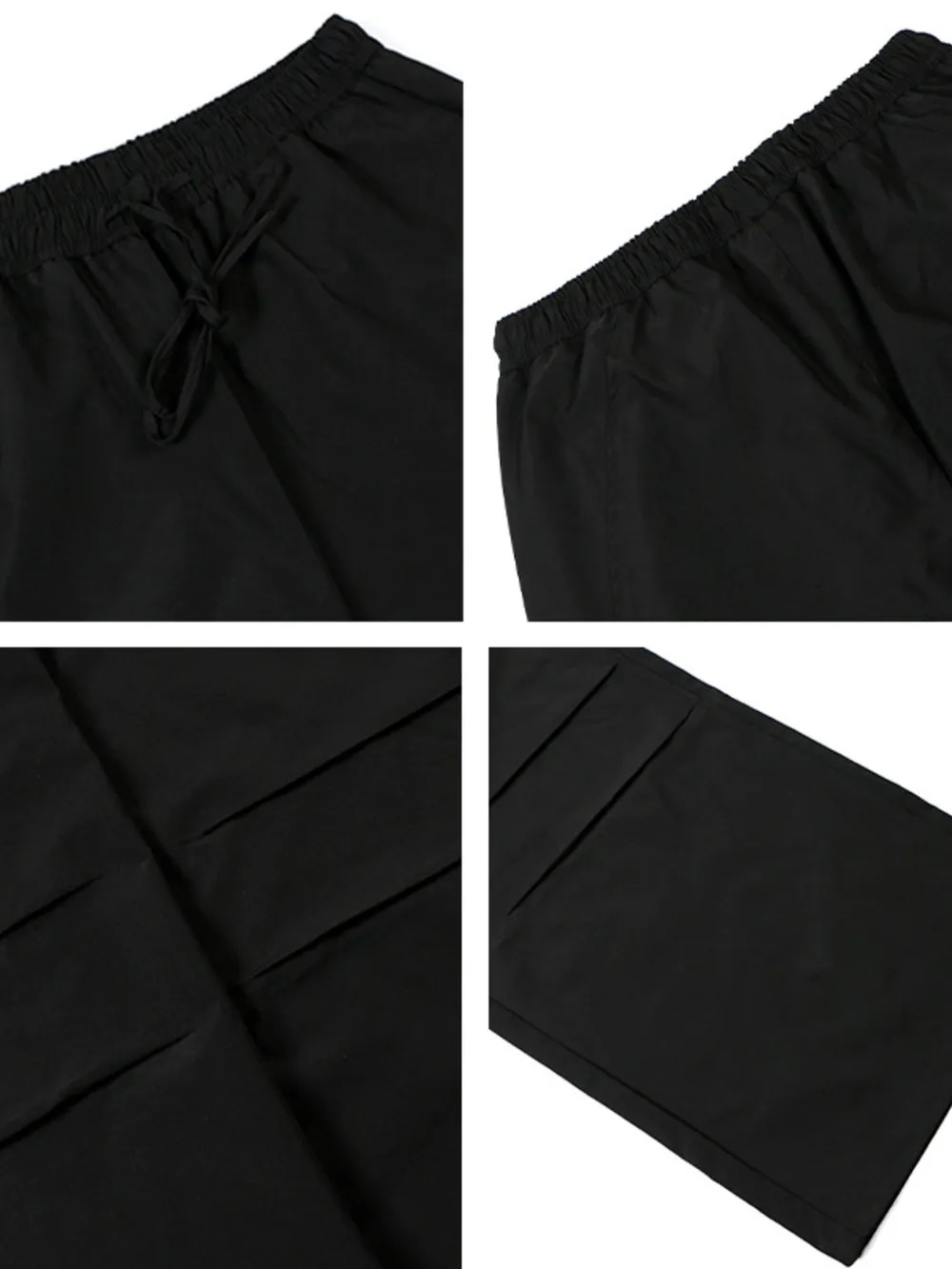 Men's Drawstring Wide Leg Cargo Pants, image 8