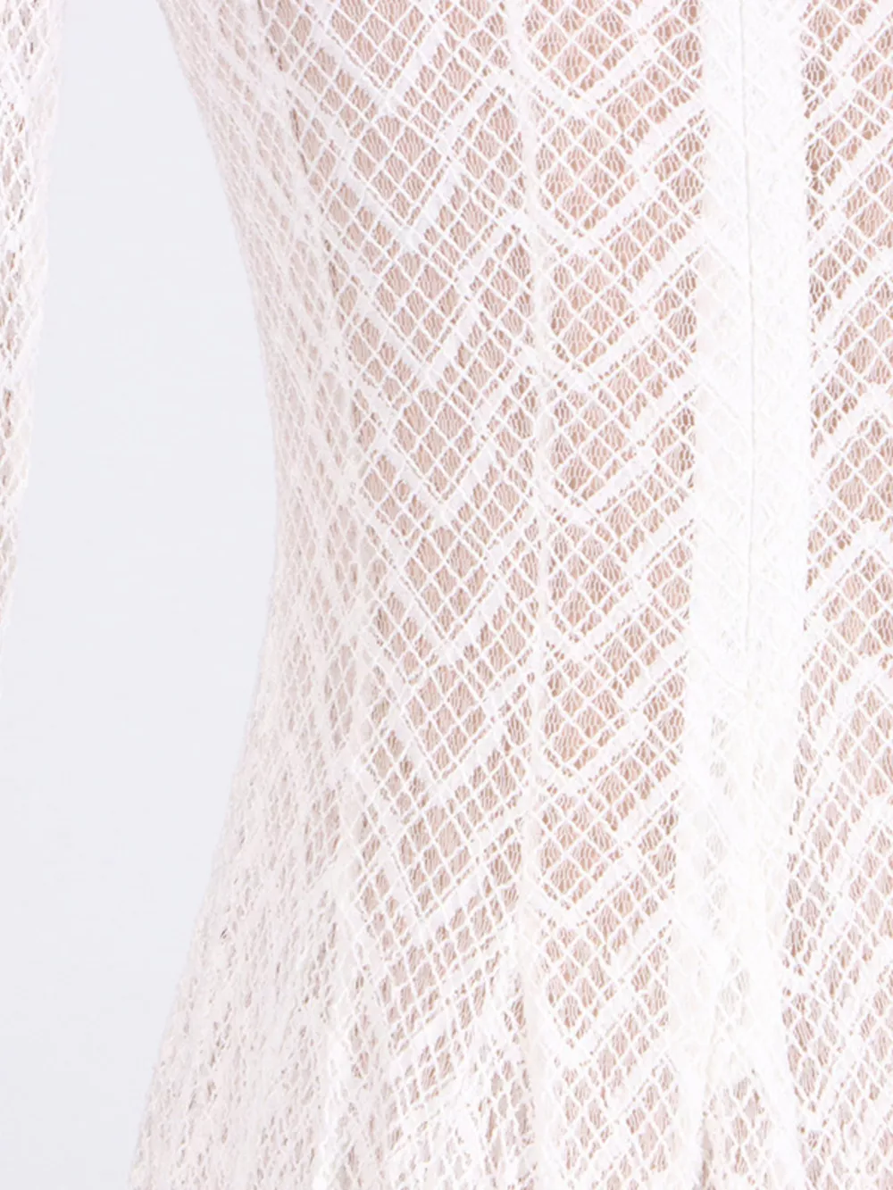 Lace Mock Neck Long Sleeve Maxi Dress, image 9
