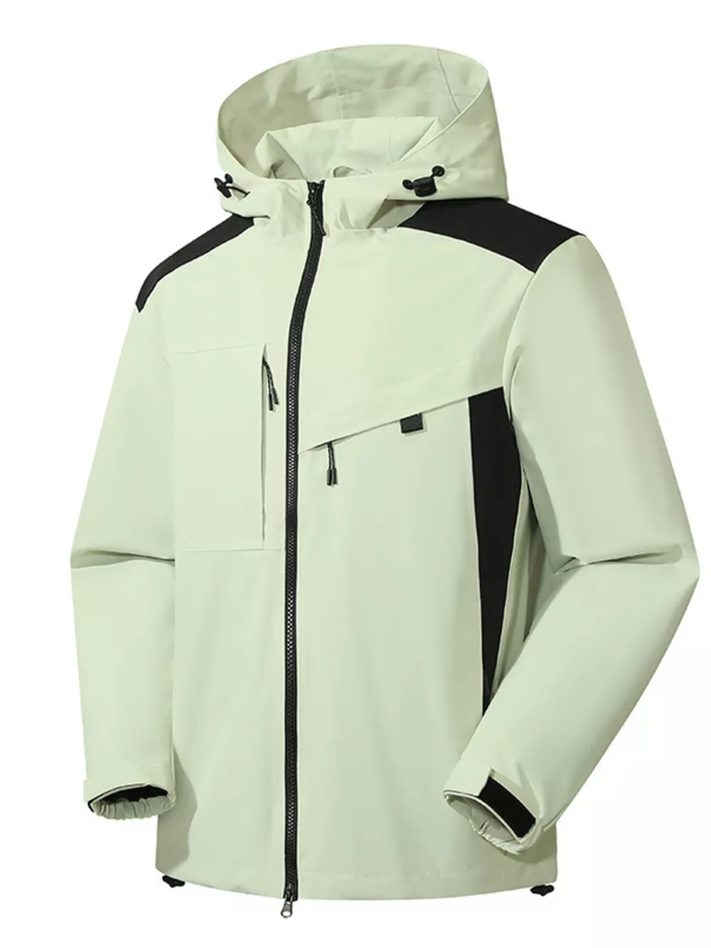 Men's Full Size Waterproof Hooded Zip Up Jacket Plus Size, image 4