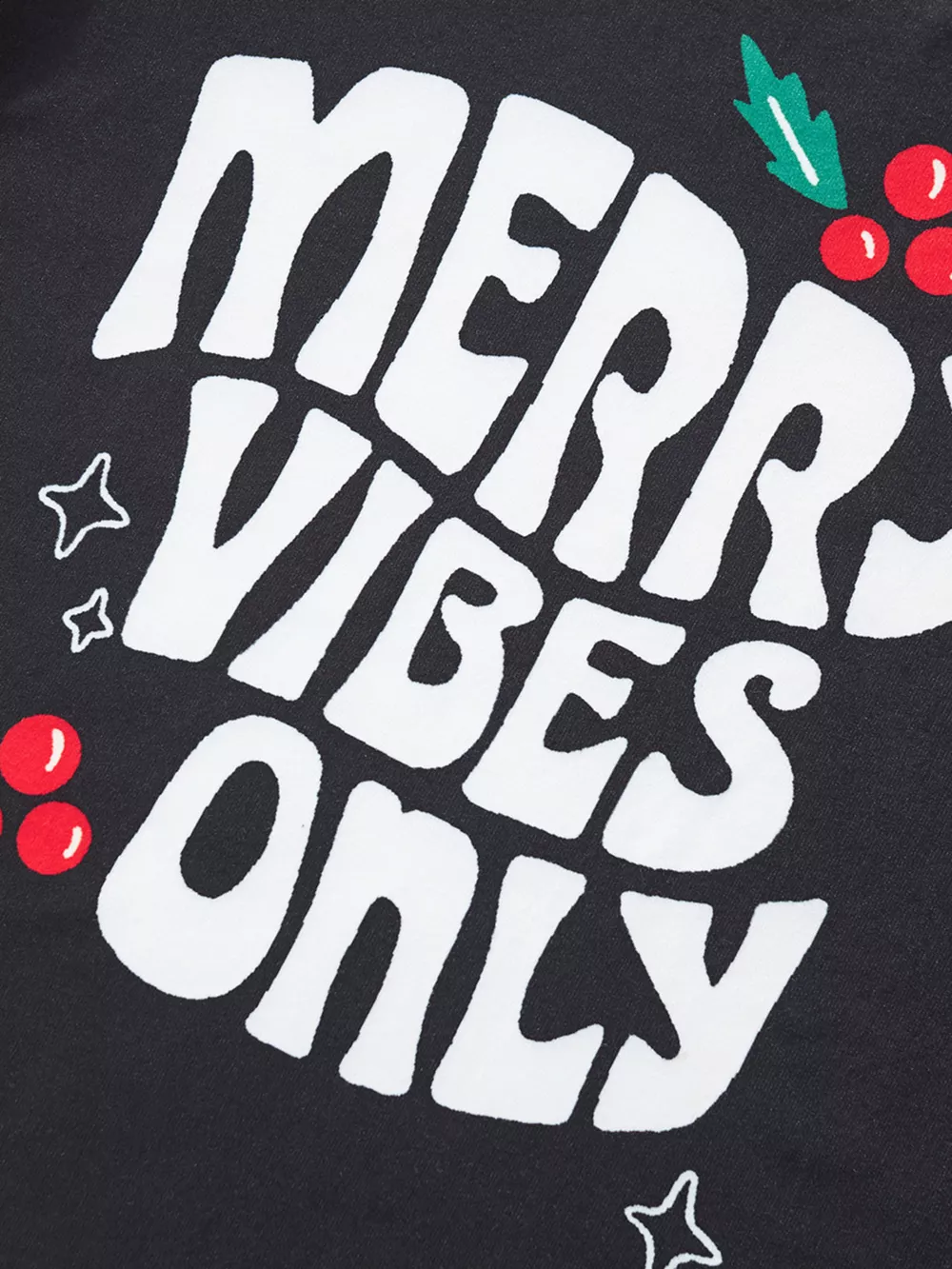 Children's Merry Vibes Only Christmas Pajama Set, image 6