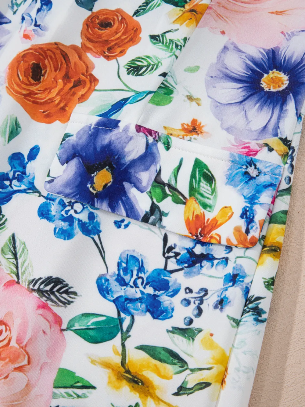 Floral Print Cap Sleeve Mini Dress, image 3