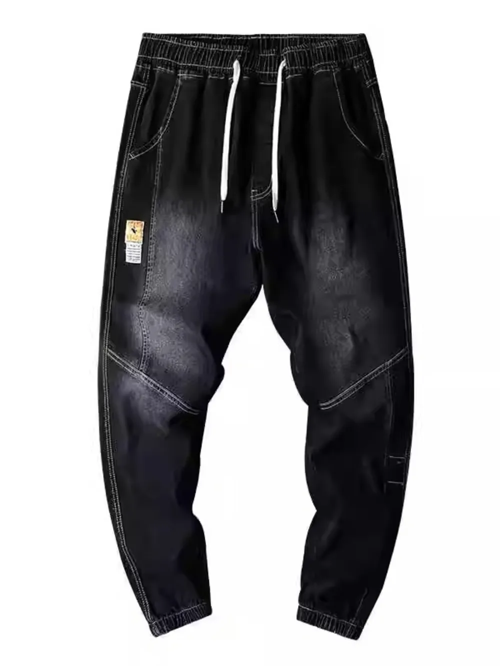 Men's Plus Size Slim Fit Wash Jeans, image 3
