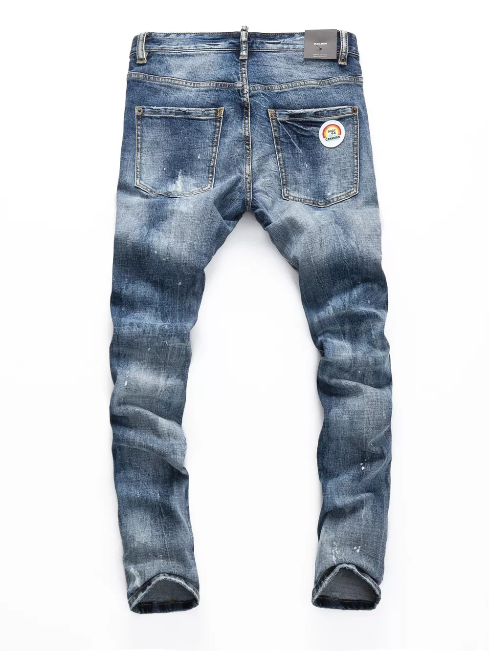 Men's Distressed Slim Fit Jeans, image 2