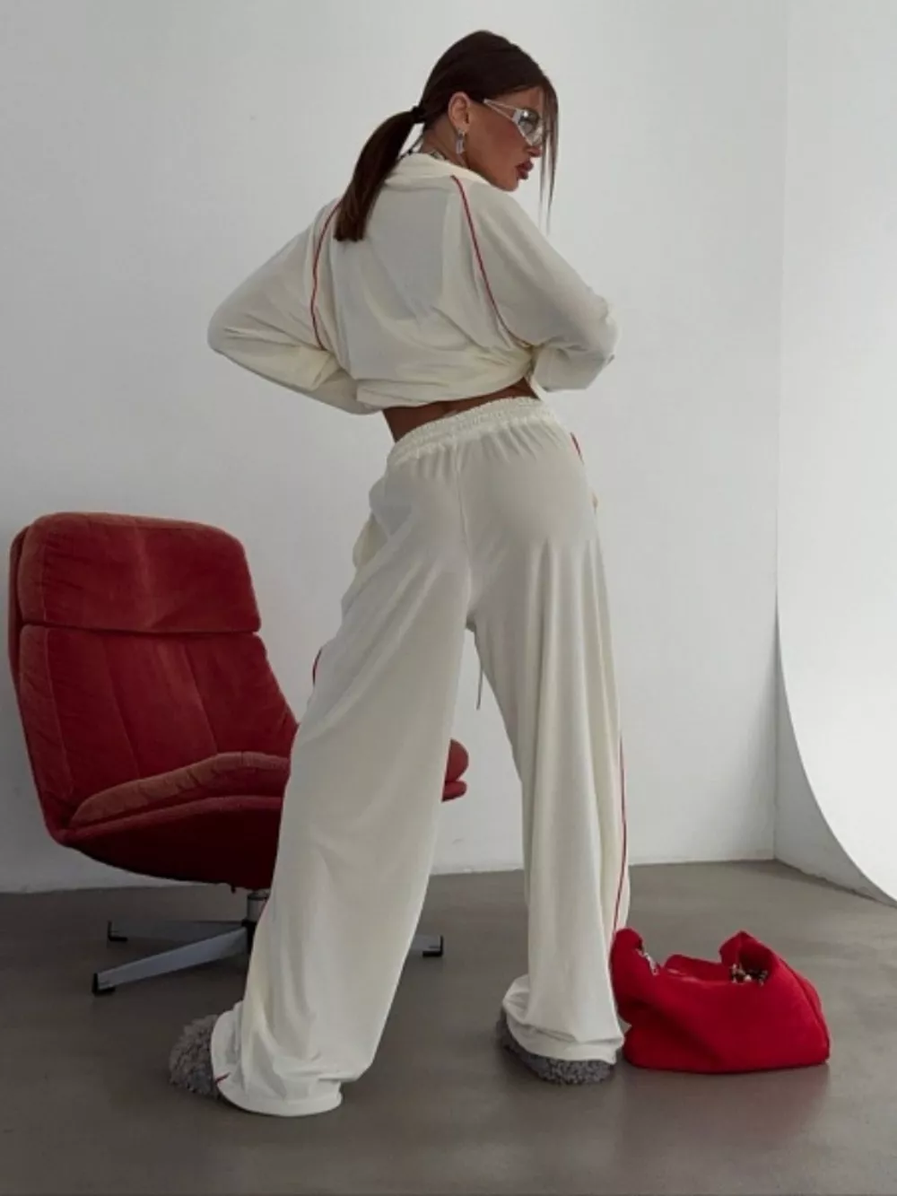 Zip Up Long Sleeve Top and Pants Set, image 29