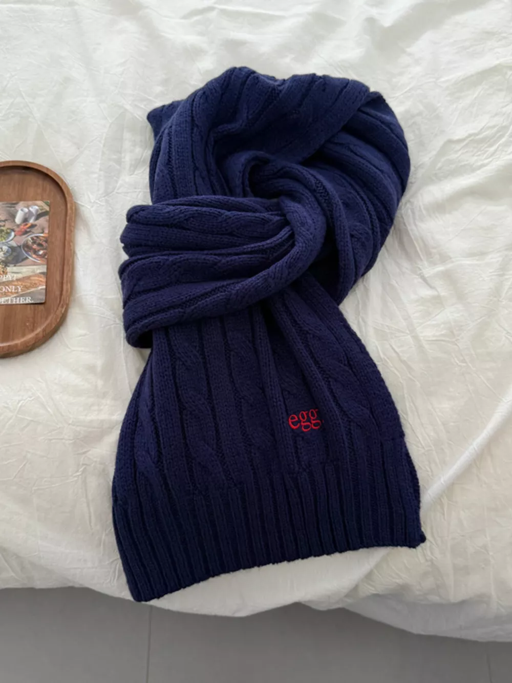 Ribbed Knitted Winter Scarf, image 5