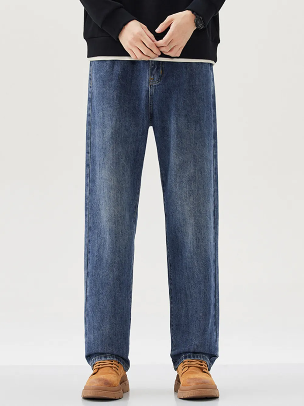 Men's Wide Leg Jeans, image 2