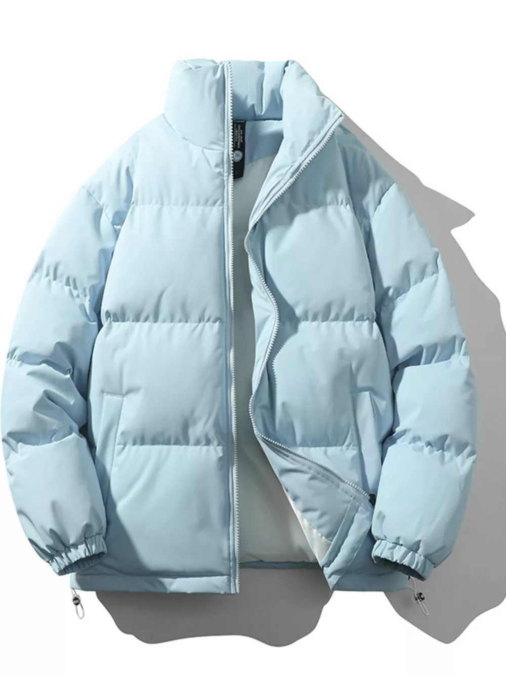 Men's Full Size Padded Zip Up Puffer Jacket Plus Size, image 3