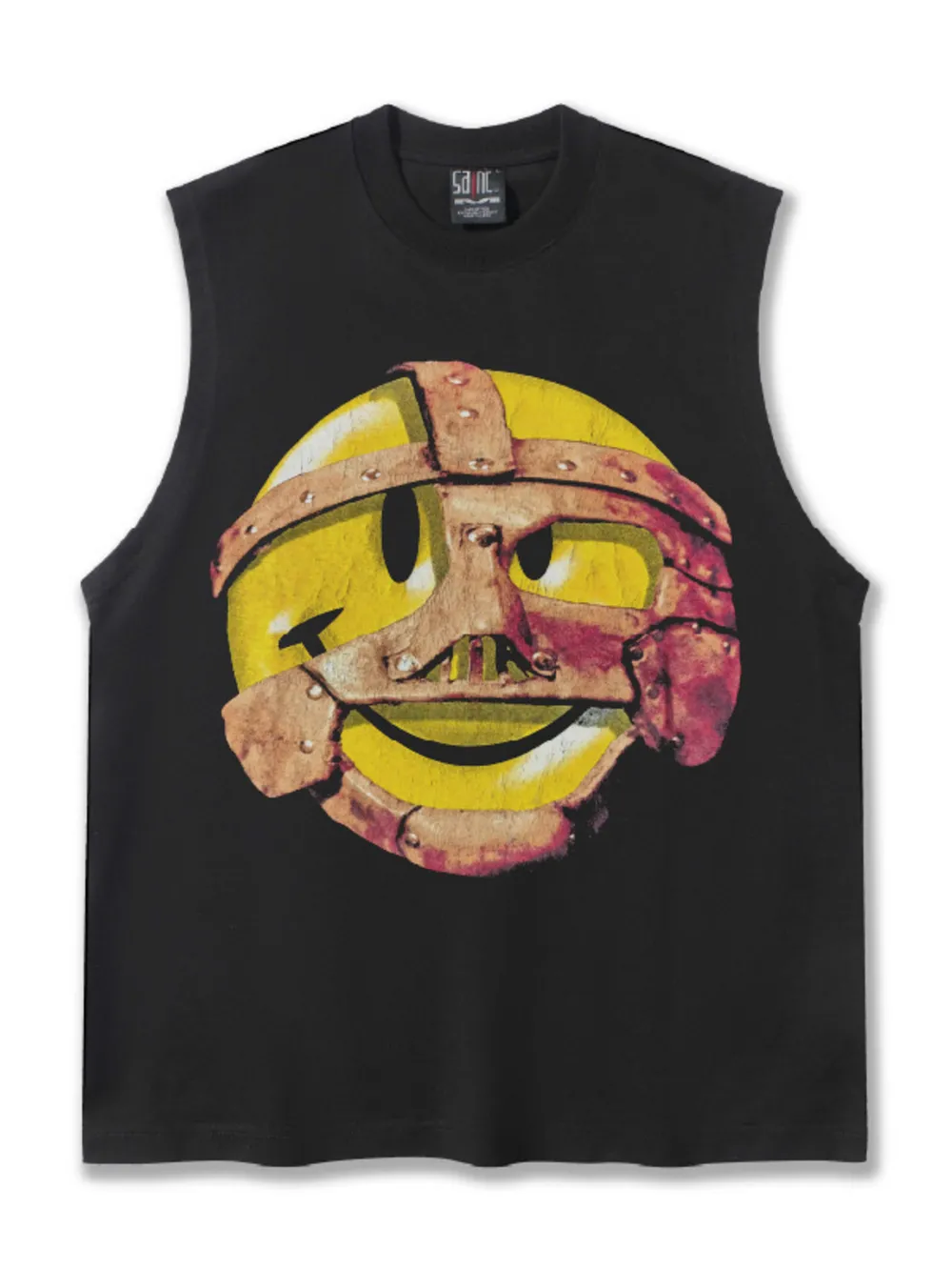 Men's Graphic Round Neck Tank Top, image 4