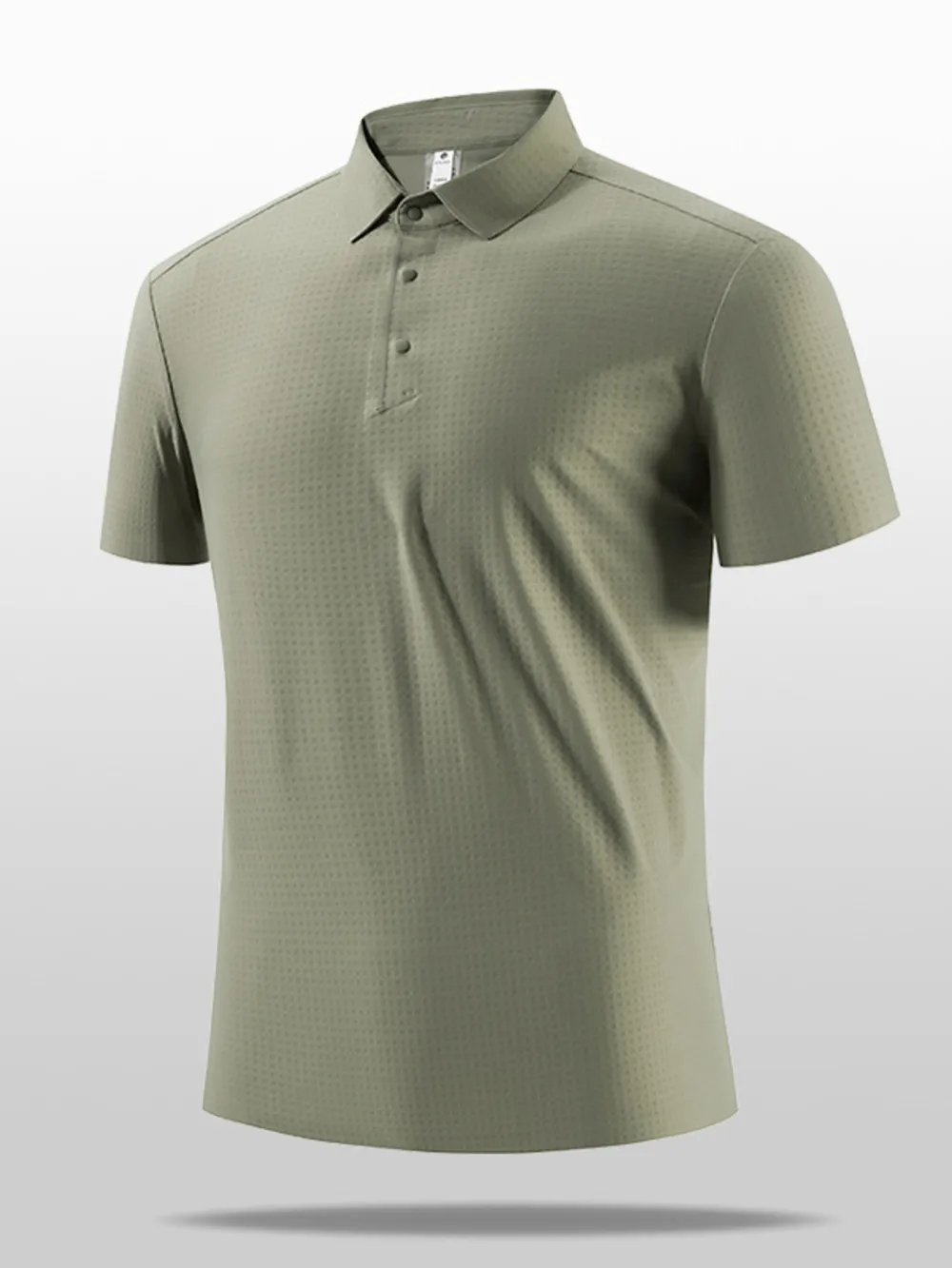 Men's Plus Size Short Sleeve Textured Polo, image 5
