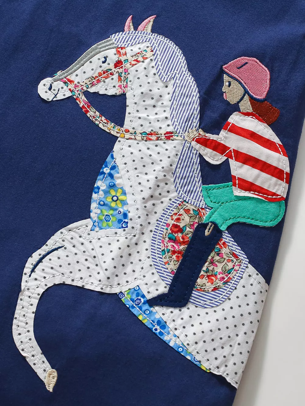 Children's Equestrian Short Sleeve Polo Dress, image 7