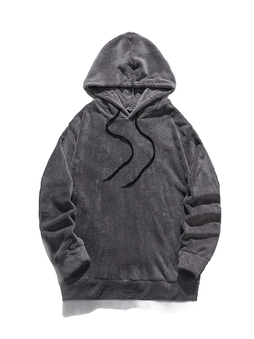 Men's Drawstring Long Sleeve Fleece Hoodie, image 8