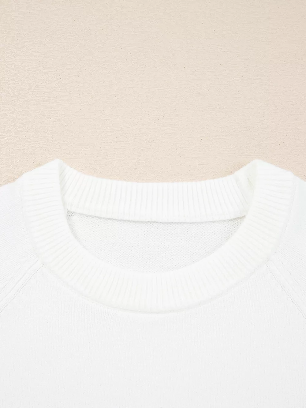 MERRY Letter Pattern Christmas Raglan Sleeve Sweater, image 6