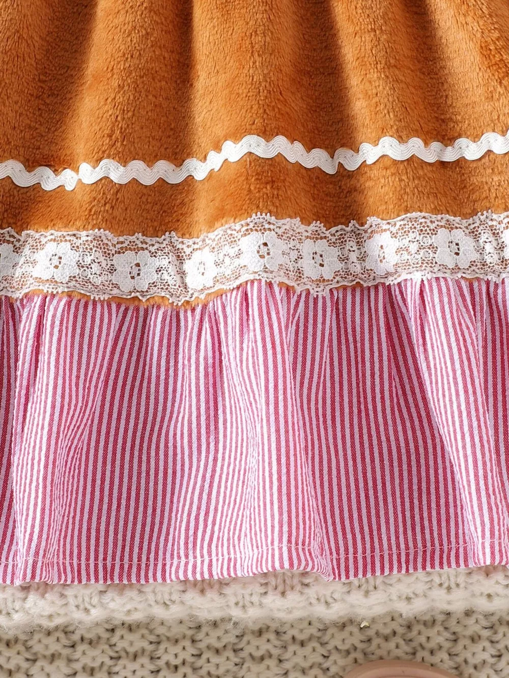 Children's Christmas Lace Detail Dress, image 7