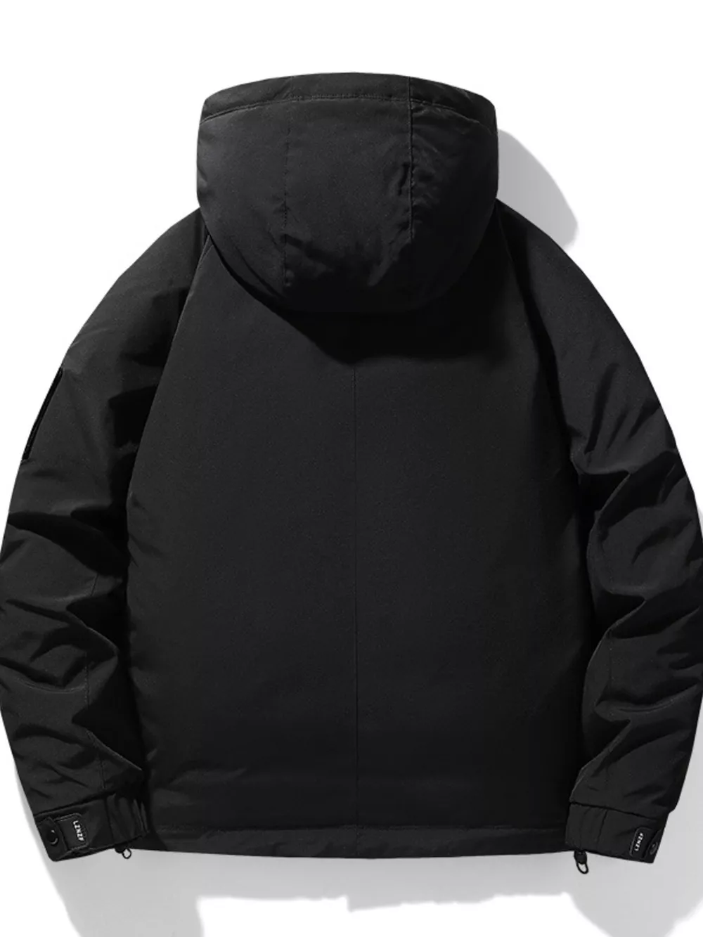 Men's Plus Size Hooded Puffer Jacket with Multiple Pockets, image 5