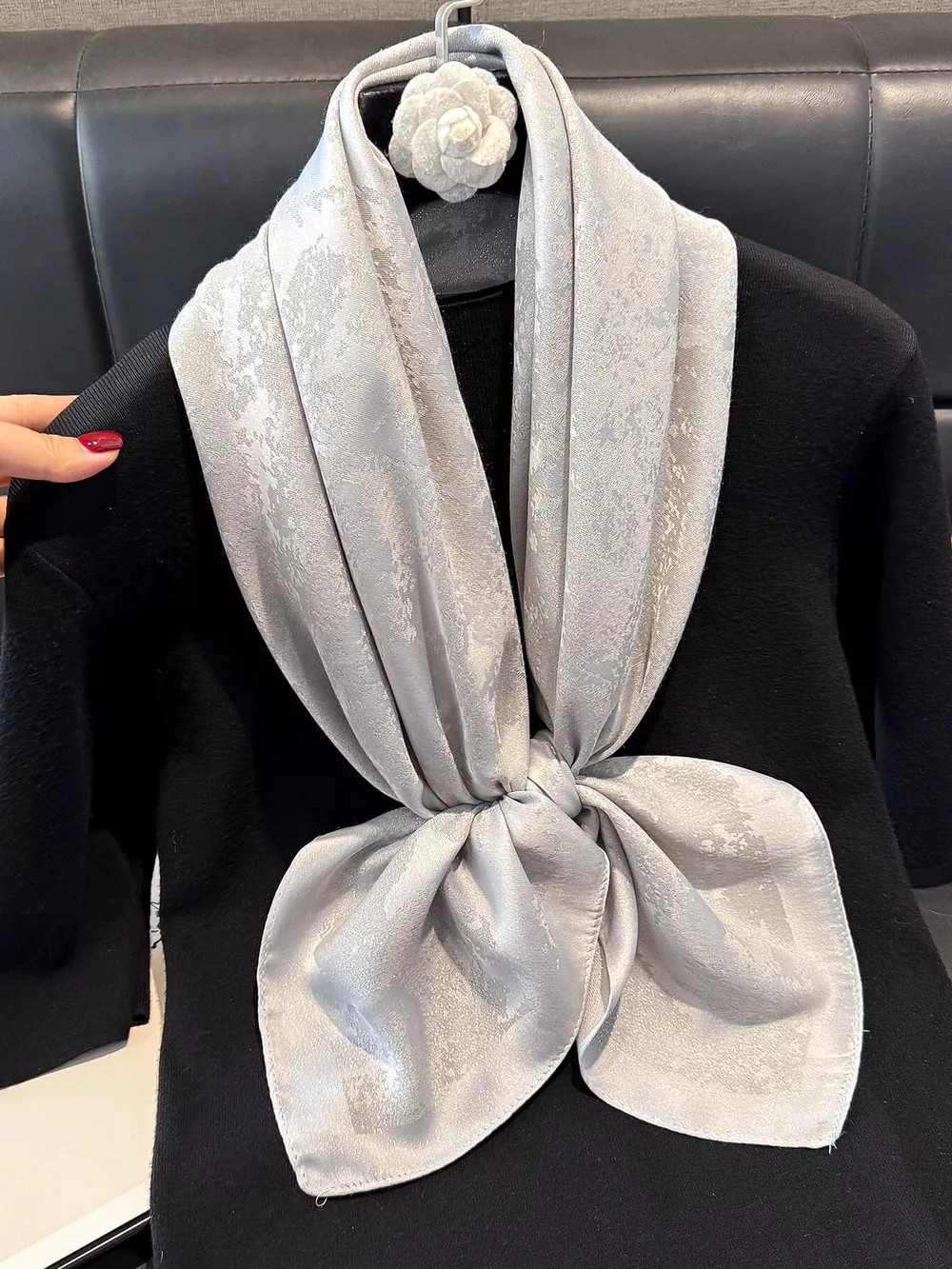 Lightweight Silk Scarf, image 5