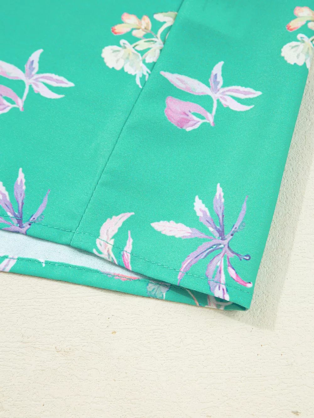 Floral Lantern Sleeve Button Front Shirt, image 4