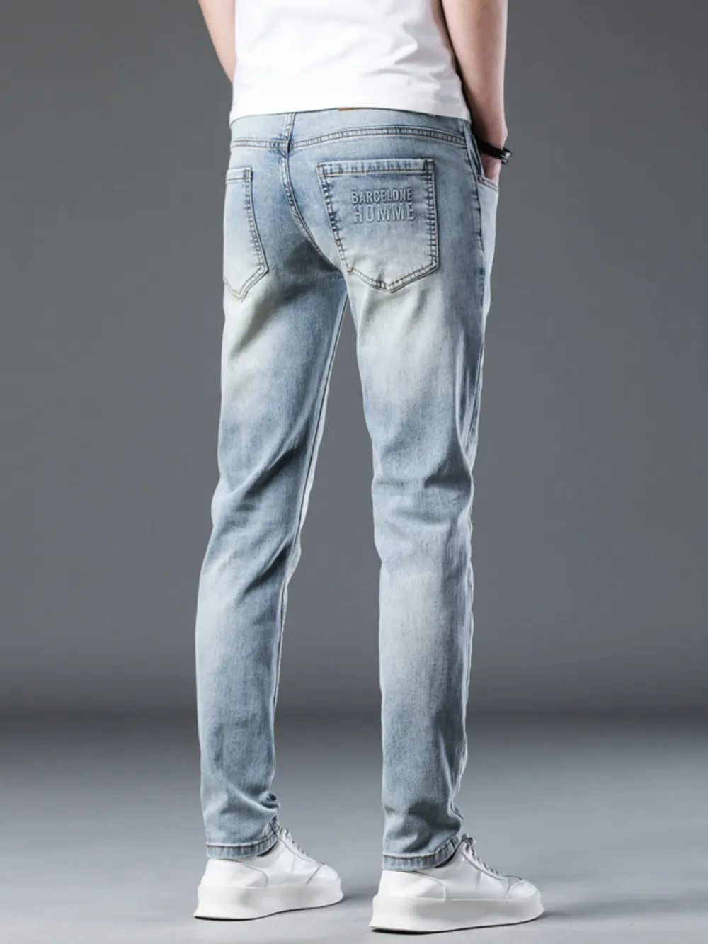 Men's Wash Slim Fit Jeans, image 5