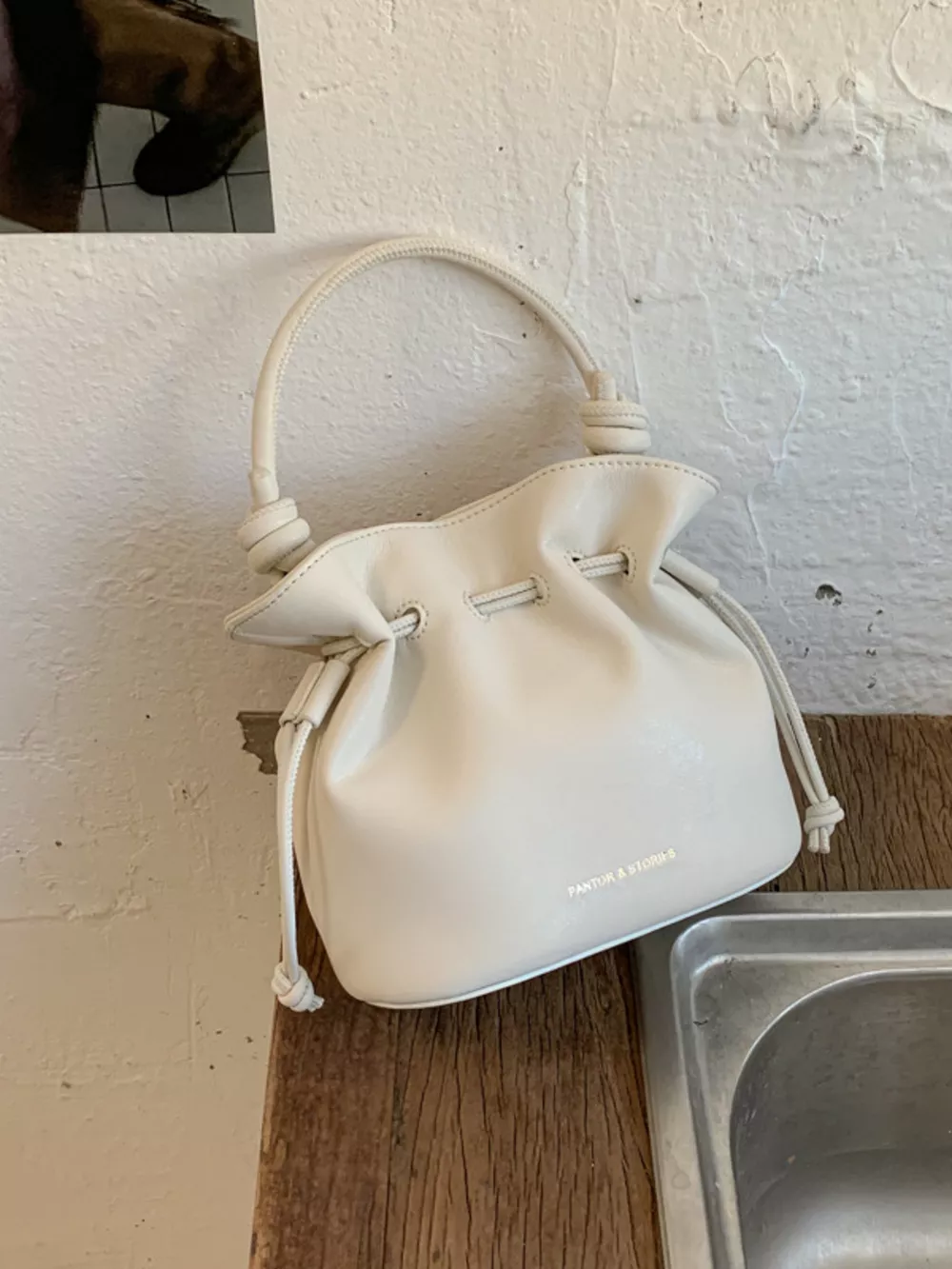 Drawstring Bucket Crossbody Bag, image 7