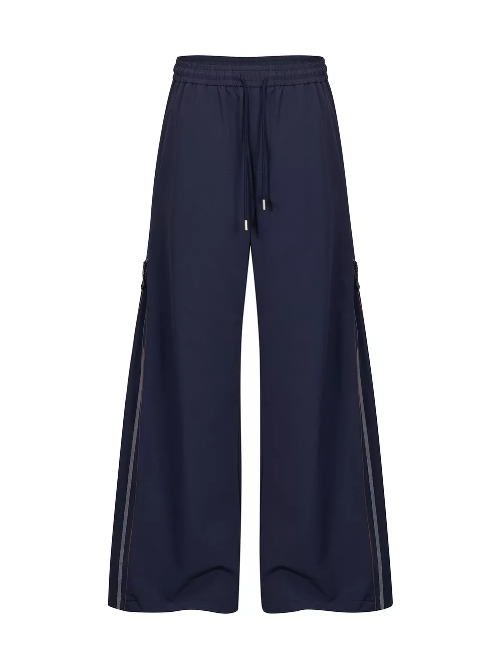 Men's High-Waisted Wide-Leg Pants with Side Stripe Detail, image 7