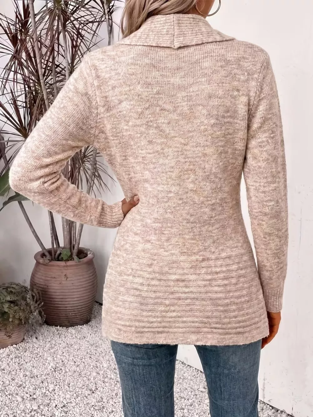 Full Size Open Front Long Sleeve Cardigan Plus Size, image 9