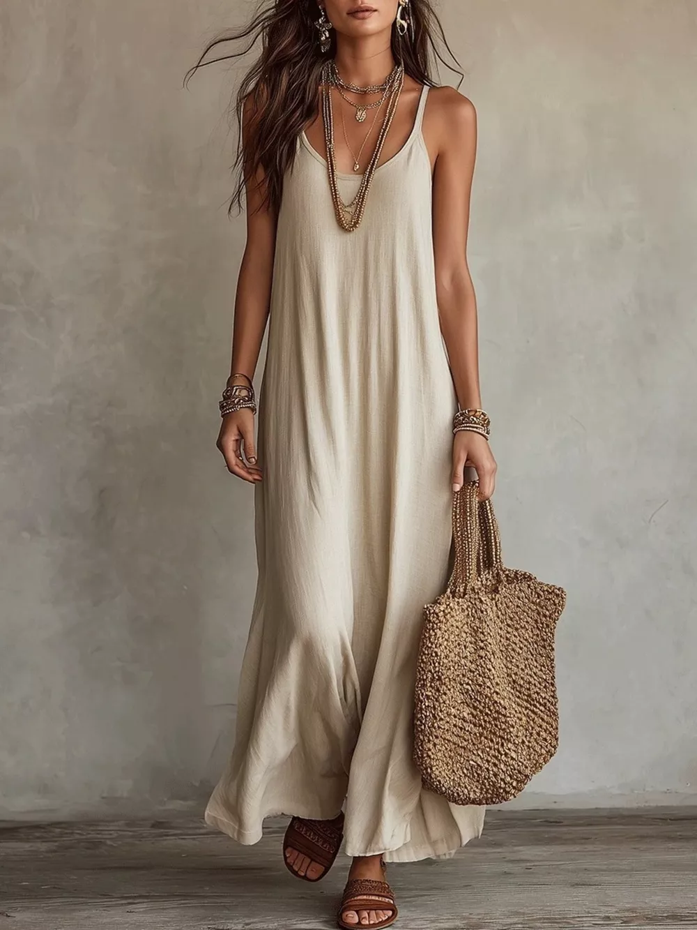 Spaghetti Strap Maxi Dress