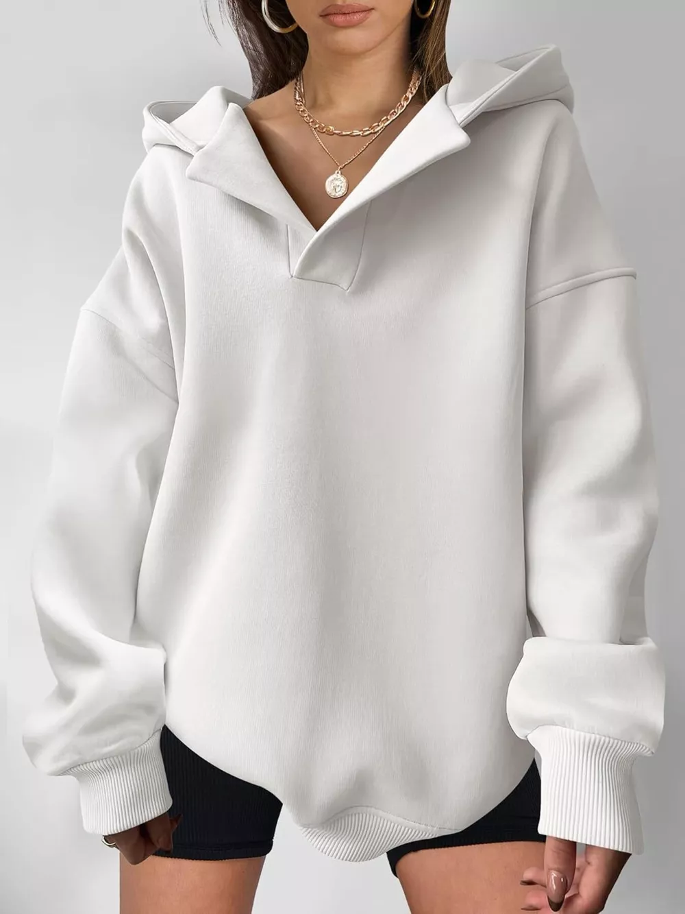 Dropped Shoulder Long Sleeve Sweatshirt, image 2