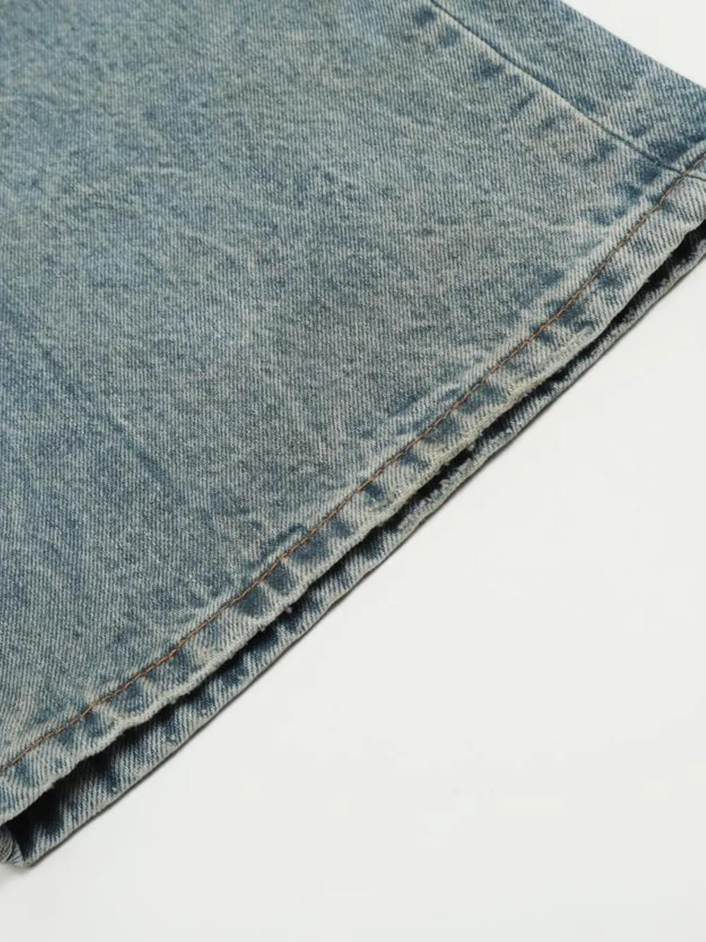 Men's Distressed Wide Leg Jeans, image 7