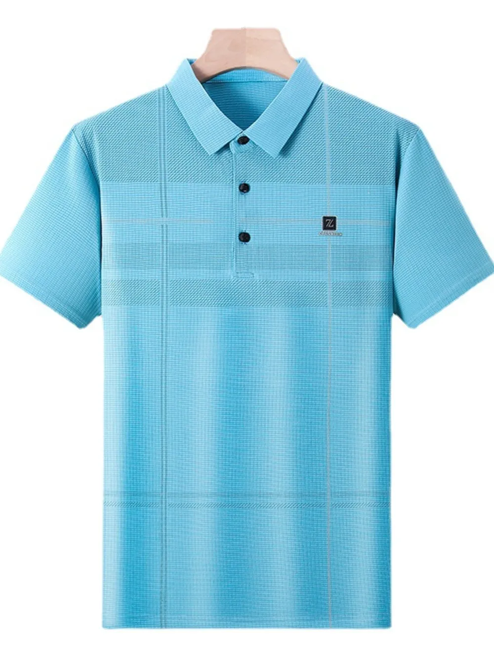 Men's Plus Size Quick-Dry Short Sleeve Polo Shirt, image 3
