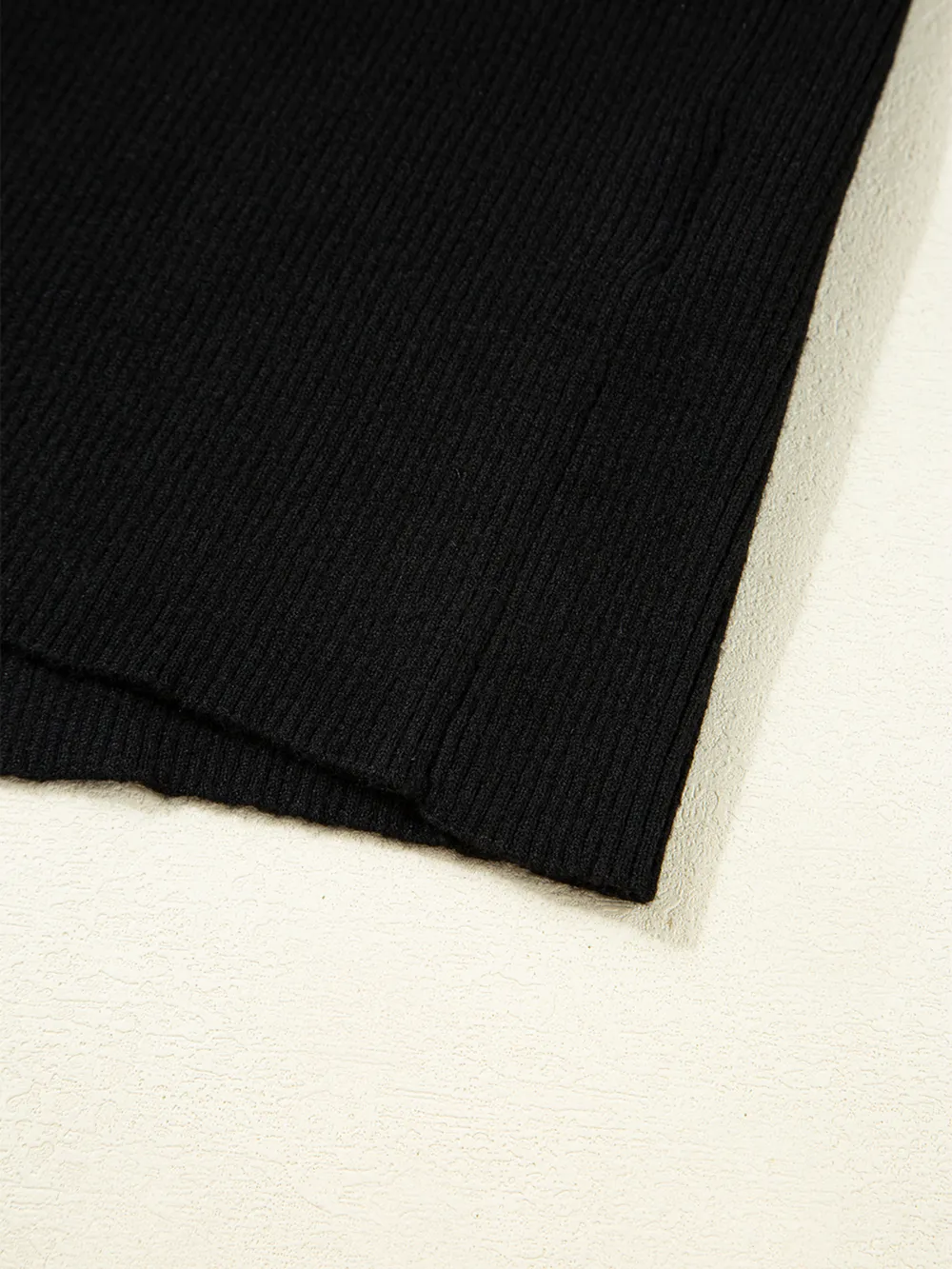 Ribbed Knit Cold Shoulder Sweater, image 6
