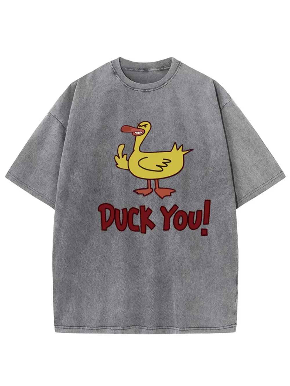 Duck Graphic Oversized Round Neck T-Shirt, image 7