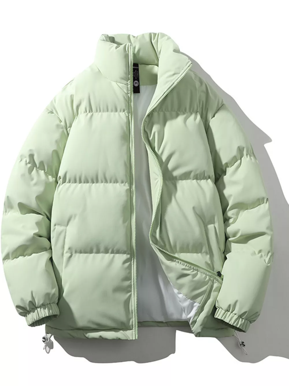Men's Full Size Padded Zip Up Puffer Jacket Plus Size, image 2