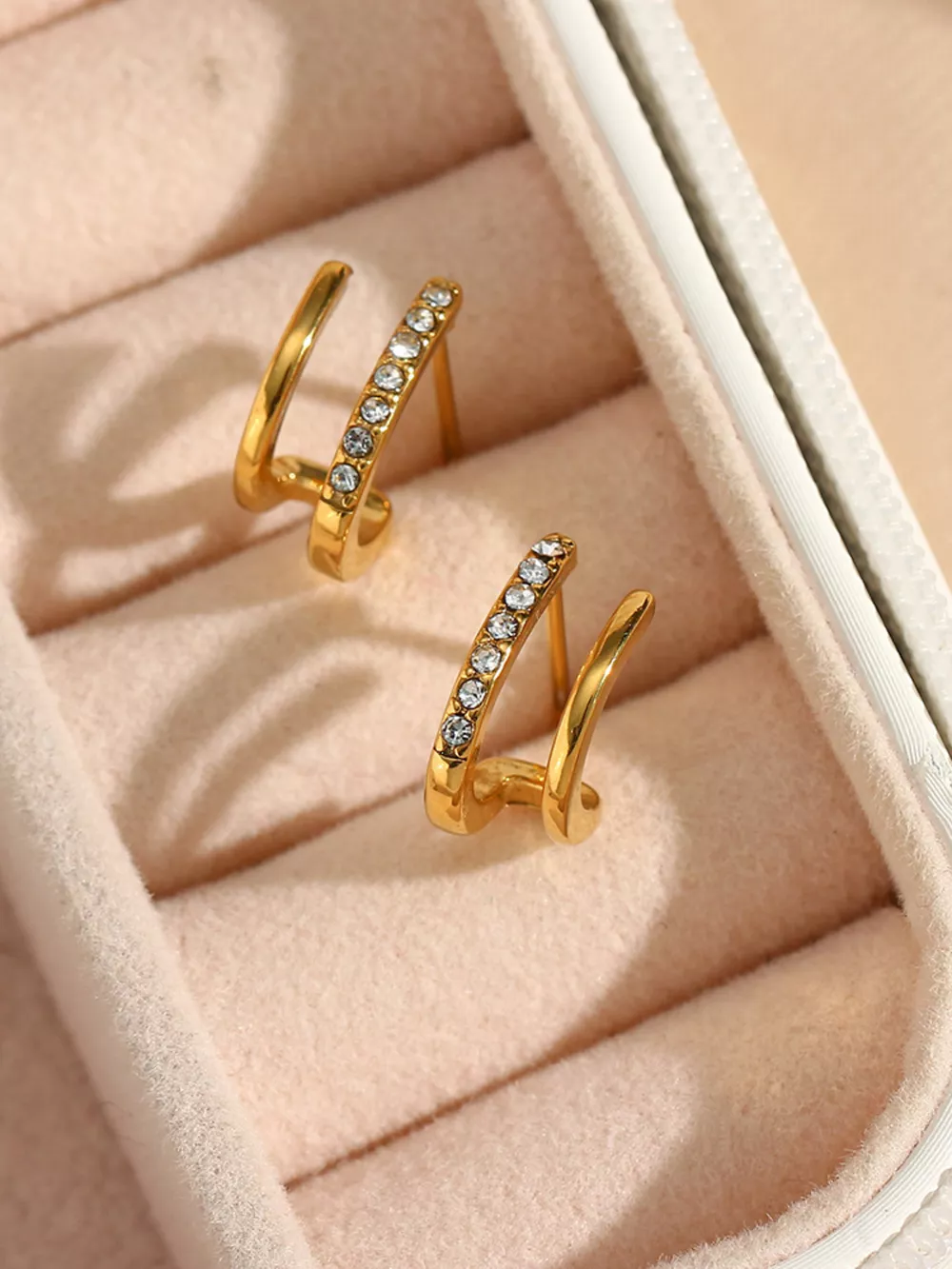 Double-Layer Hoop Earrings, image 2