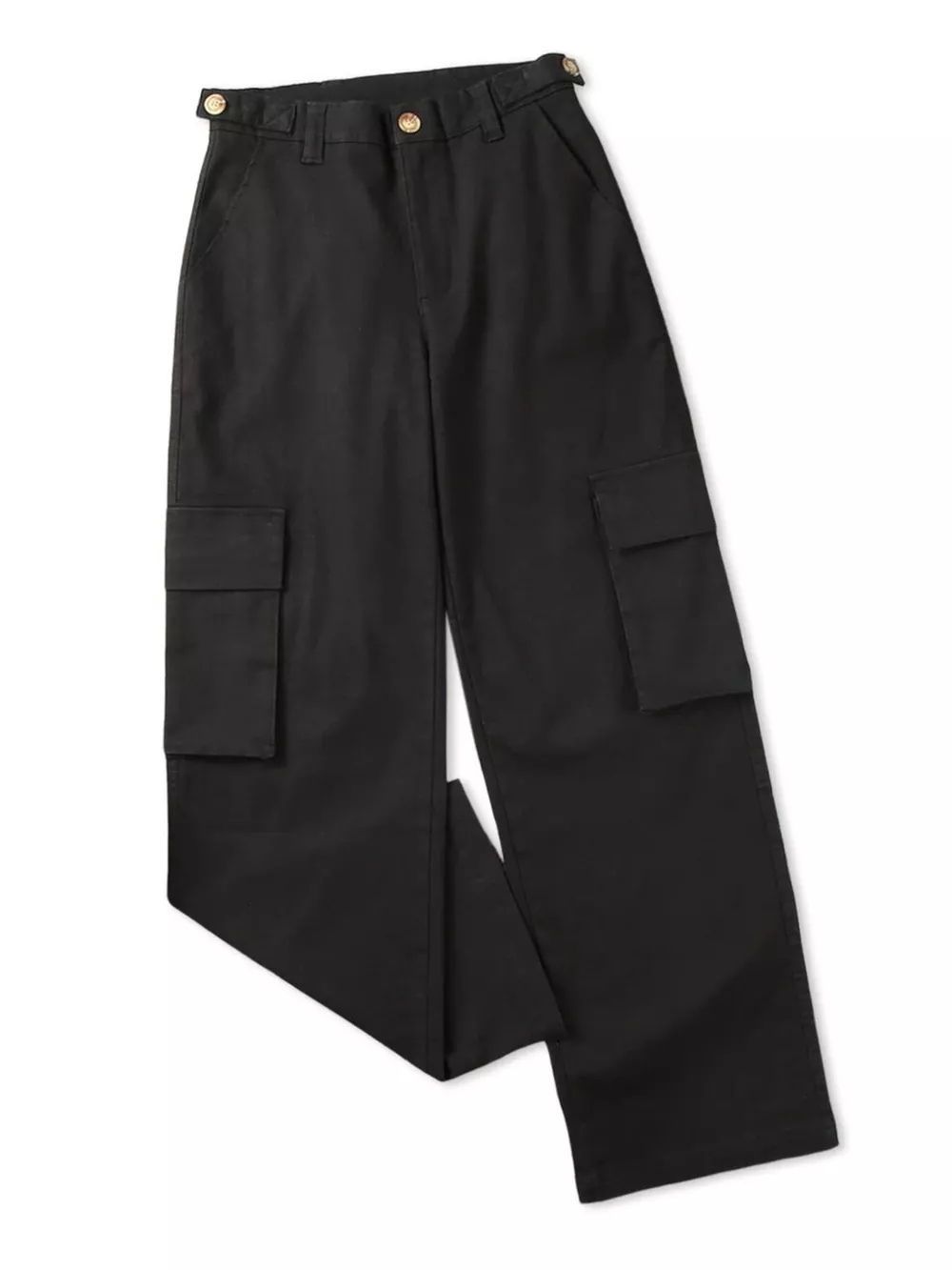 High-Waisted Wide Leg Cargo Jeans, image 12