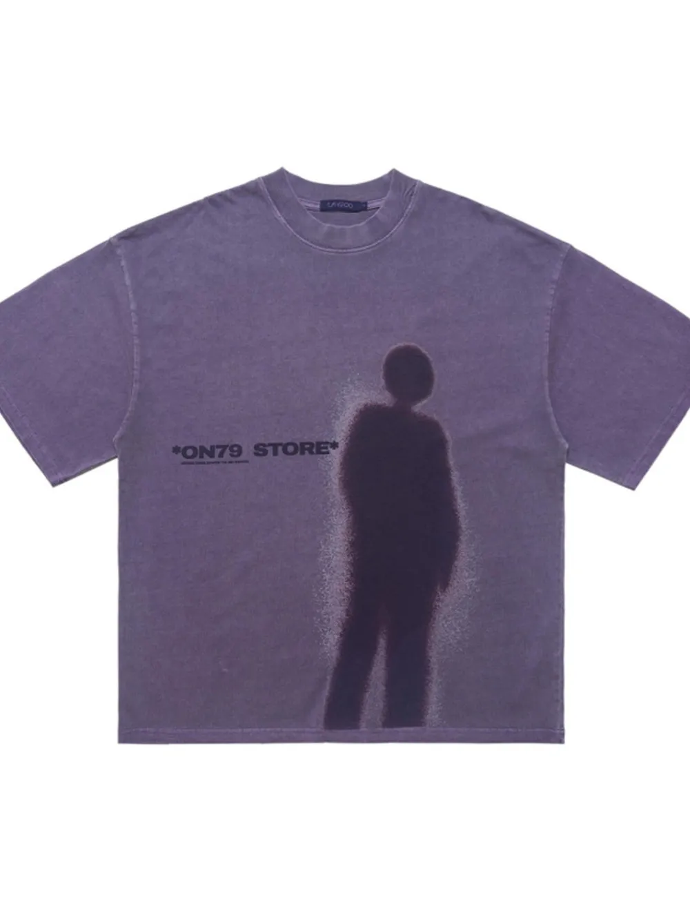 Men's Vintage Washed Graphic Round Neck T-Shirt, image 4
