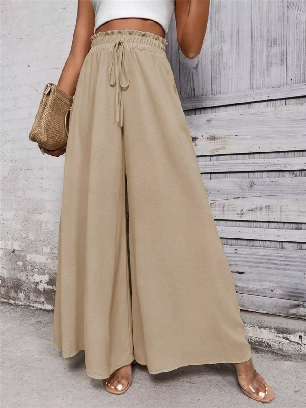 Frill Wide Leg Pants, image 14