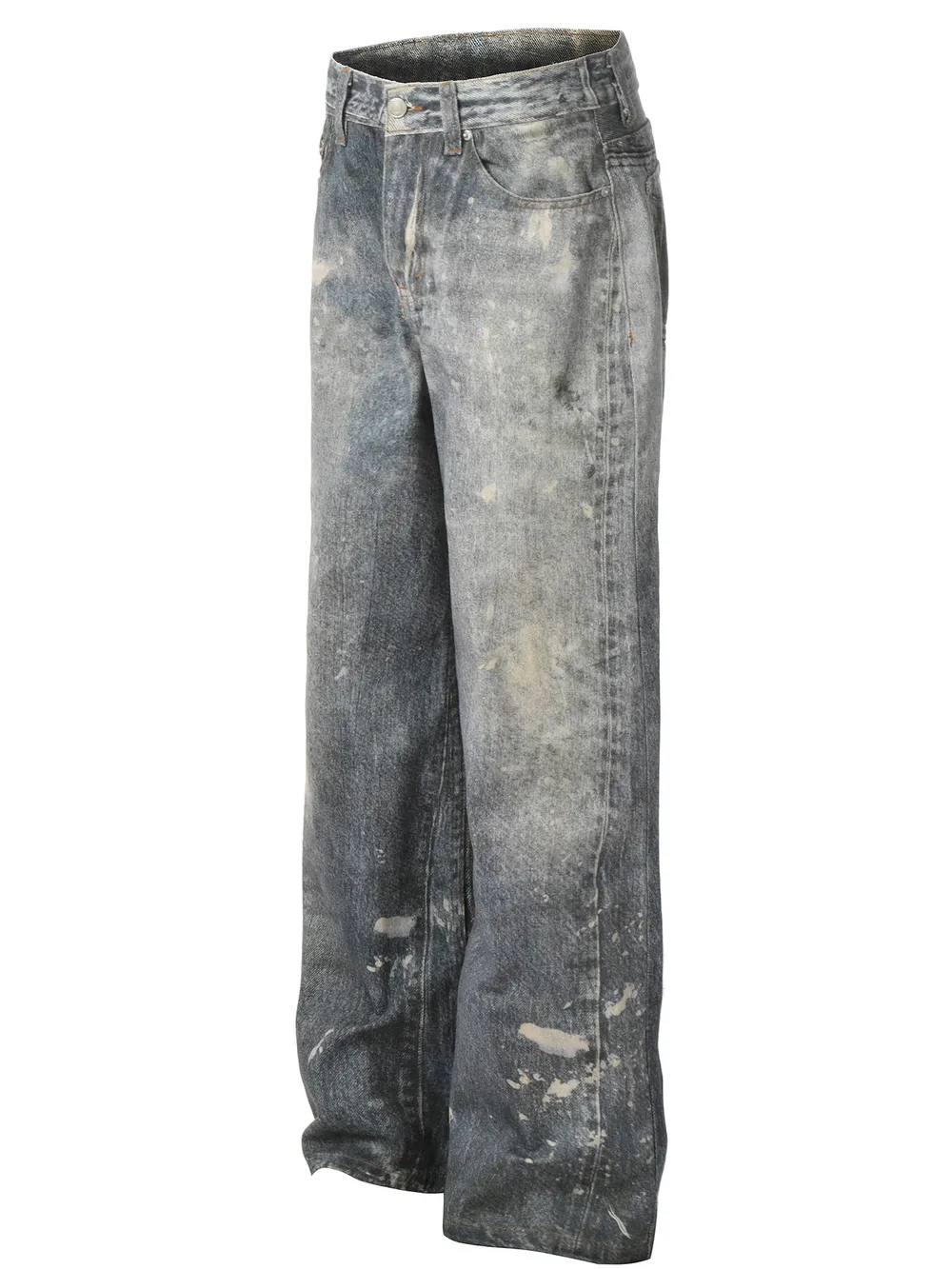 Men's Vintage Wide Leg Denim Jeans, image 2