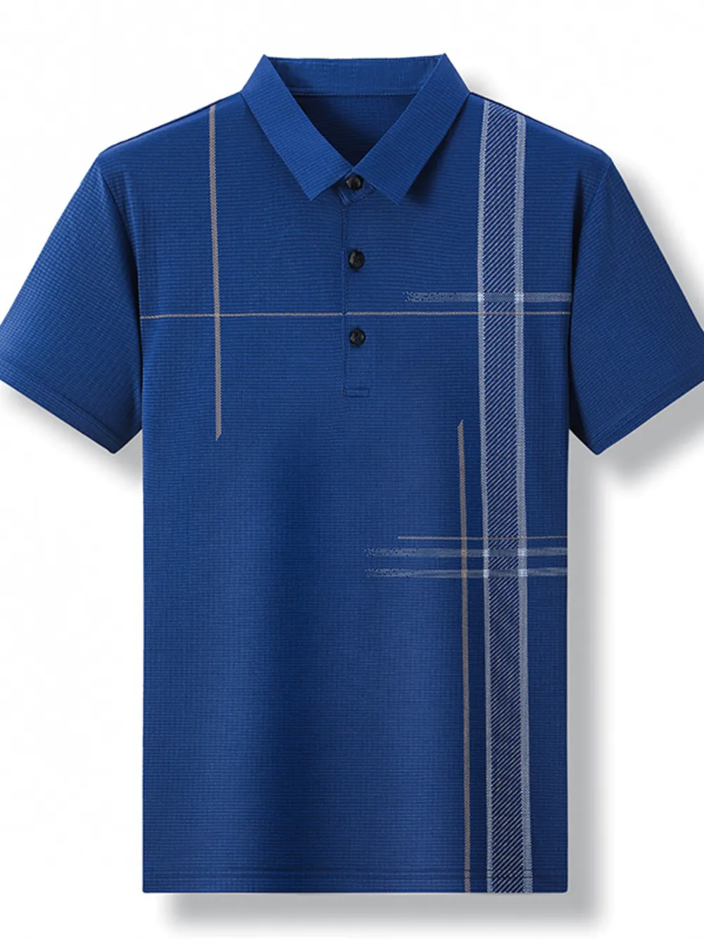Men's Plus Size Short Sleeve Business Casual Polo Shirt, image 3