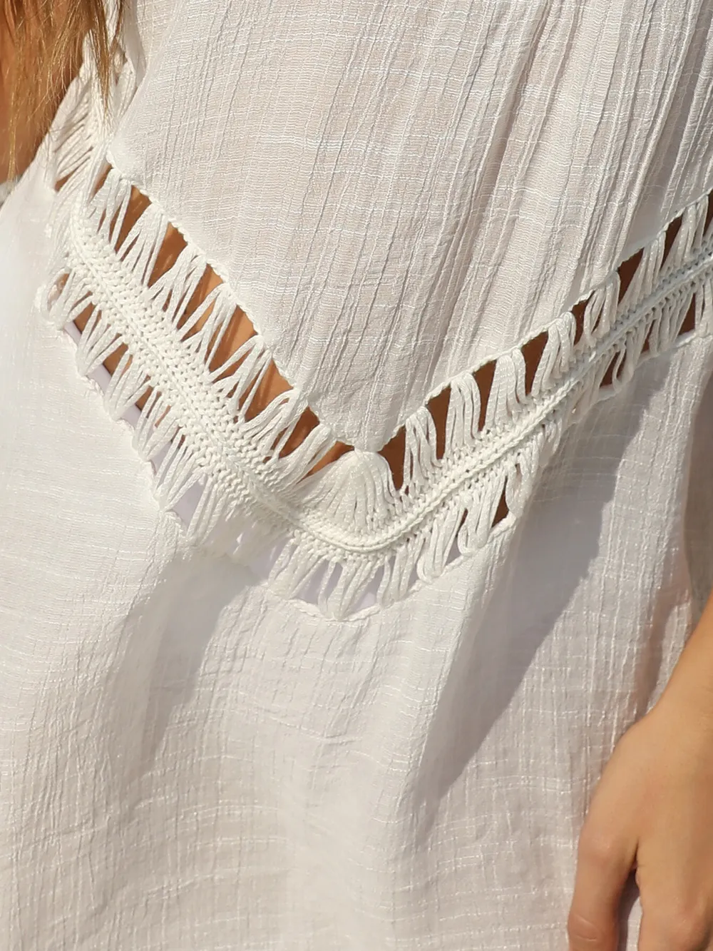 Crochet Detail Beach Cover Up Dress, image 14