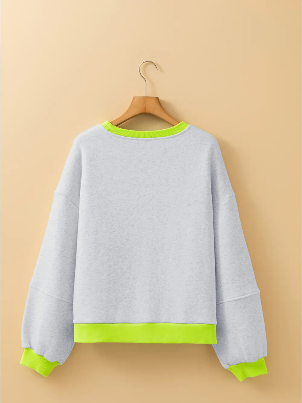 Contrast Trim Oversized Sweatshirt, image 3