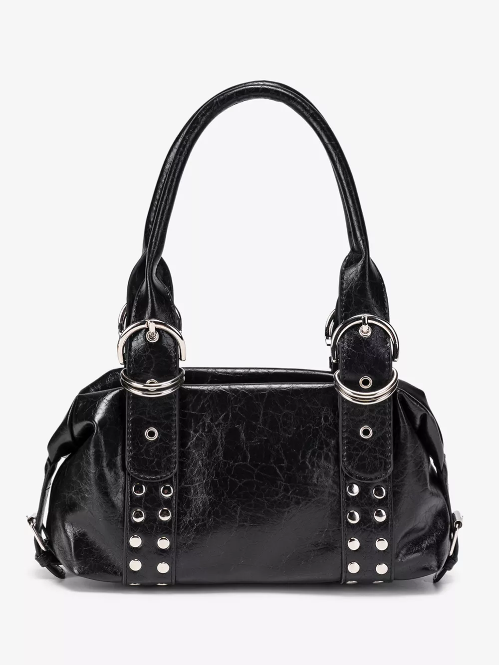 Studded Buckle Accent Handbag, image 4