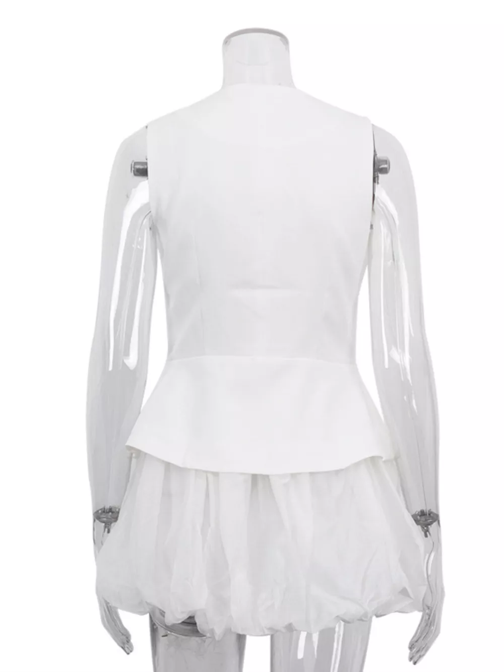 Peplum Vest and Bubble Skirt Set, image 6