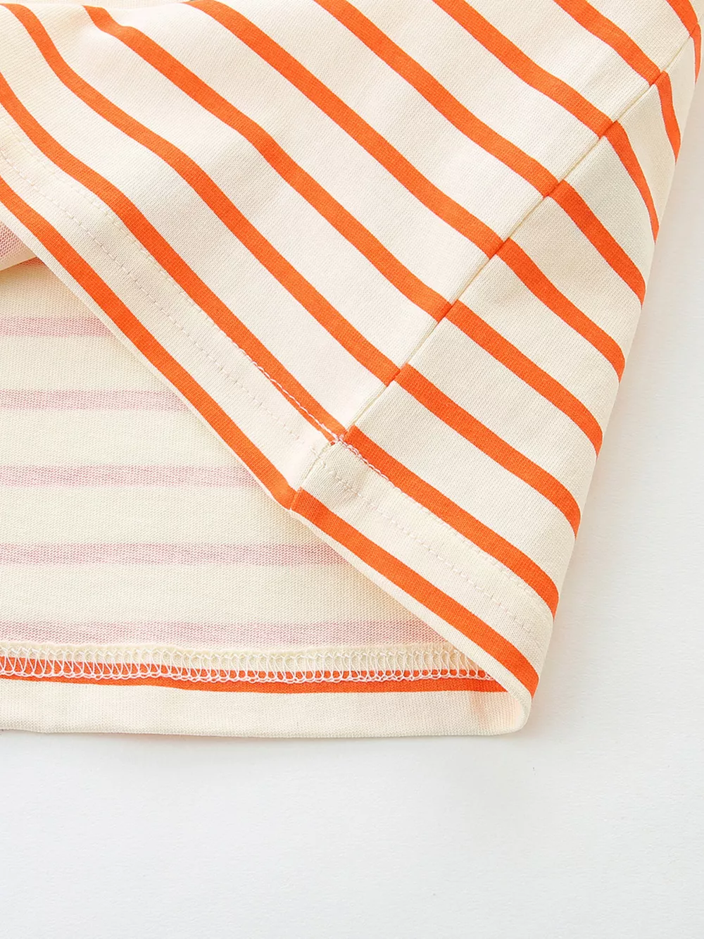 Children's Striped Fruit Print Ruffle Sleeve Tee, image 5